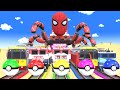  ms pacman vs 5 train crossing  fumikiri 3d railroad crossing animation 5