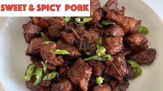 Pork Belly with Ginger \& Chilli Recipe | Sweet \& Spicy Pork Belly Recipe| Pork Belly with Soy Sauce