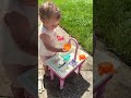 She loves this play sink with running water. #playsink #screenfreeplay #runningwater #summervibe