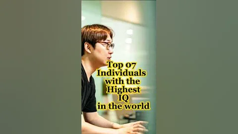 Top 07 individuals with the highest IQ in the world ⚽😱 #shorts #shortvideo #iqtest #highestiq #top