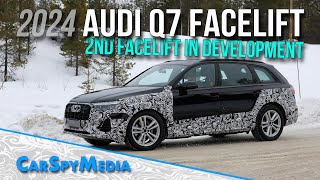 2024 Audi Q7 Facelift Prototype Spied Winter Testing In Scandinavia