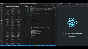 react icons auto import | vscode extension