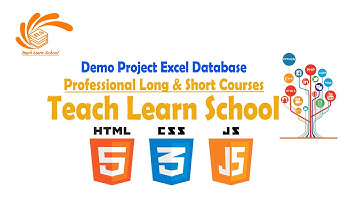 Demo Project JavaScript CSS & HTML Excel Database System with TLS