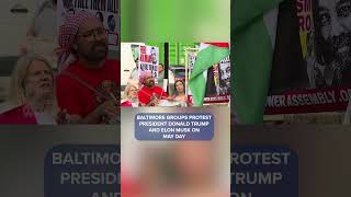 Baltimore groups protest Donald Trump, Elon Musk #baltimore #news #protests