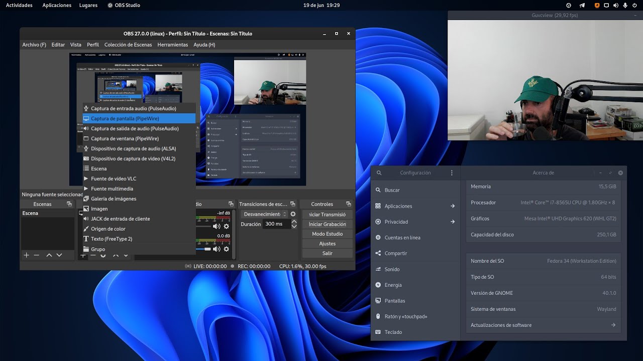 obs fedora obs fedora