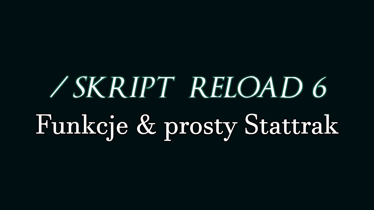 Minecraft Skript 6 - Czyli: Funkcje & prosty StatTrak - YouTube
