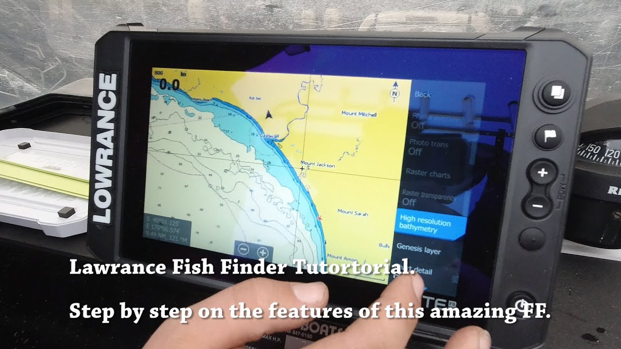 Lowrance Elite fish finder Tutortorial. YouTube