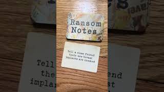 Its YOUR favorite rounds of Ransom Notes! Why not grab a copy for your next game night? 👋👋