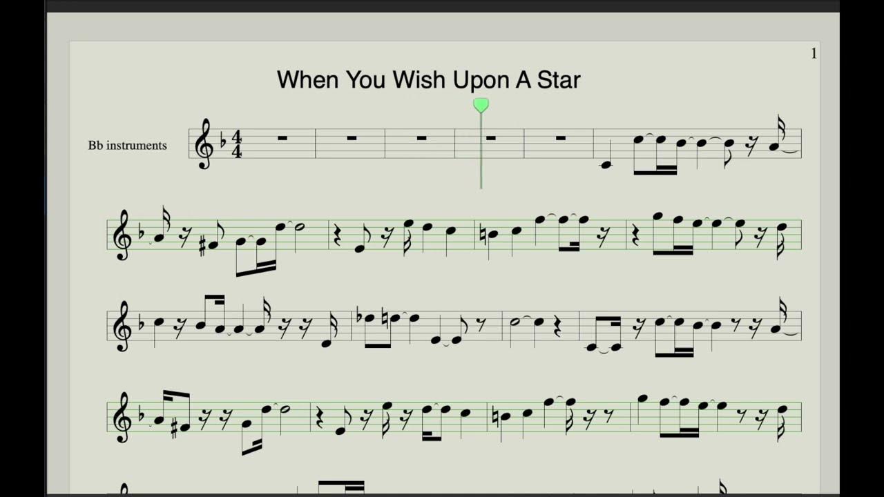 When You Wish Upon A Star Instrumental When you wish upon a star / karaoke /backing track with score - YouTube