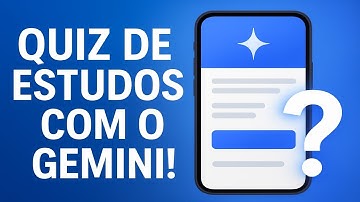 Crie Seu Próprio Quiz de Estudos Usando o Gemini!