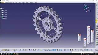 Modelling of Gear and Pinon in Catia v5