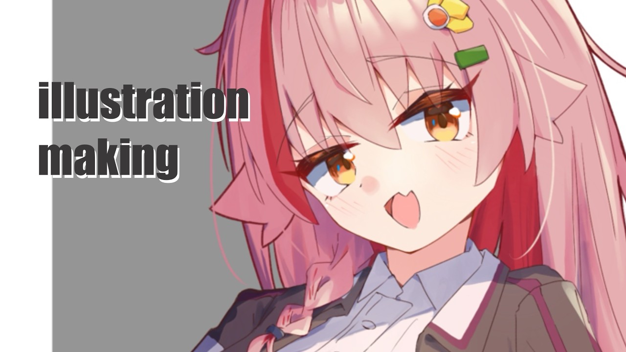 オリジナルキャラを描く /#25【illustration making】 - YouTube