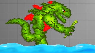 WORLDS BIGGEST Monster DESTROYS NEW CITY & EATS Ragdolls in Melon Sandbox Playground