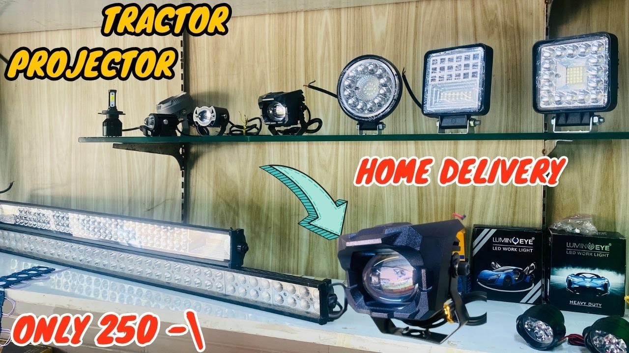 tractor led bar lights🔥| best led projector | HARISH MODIFICATION