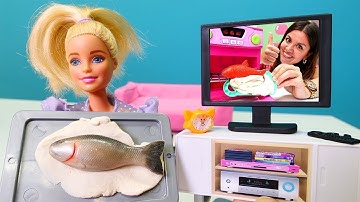 Barbie ile yemek yapma oyunları. Sağlıklı beslenme yemekleri