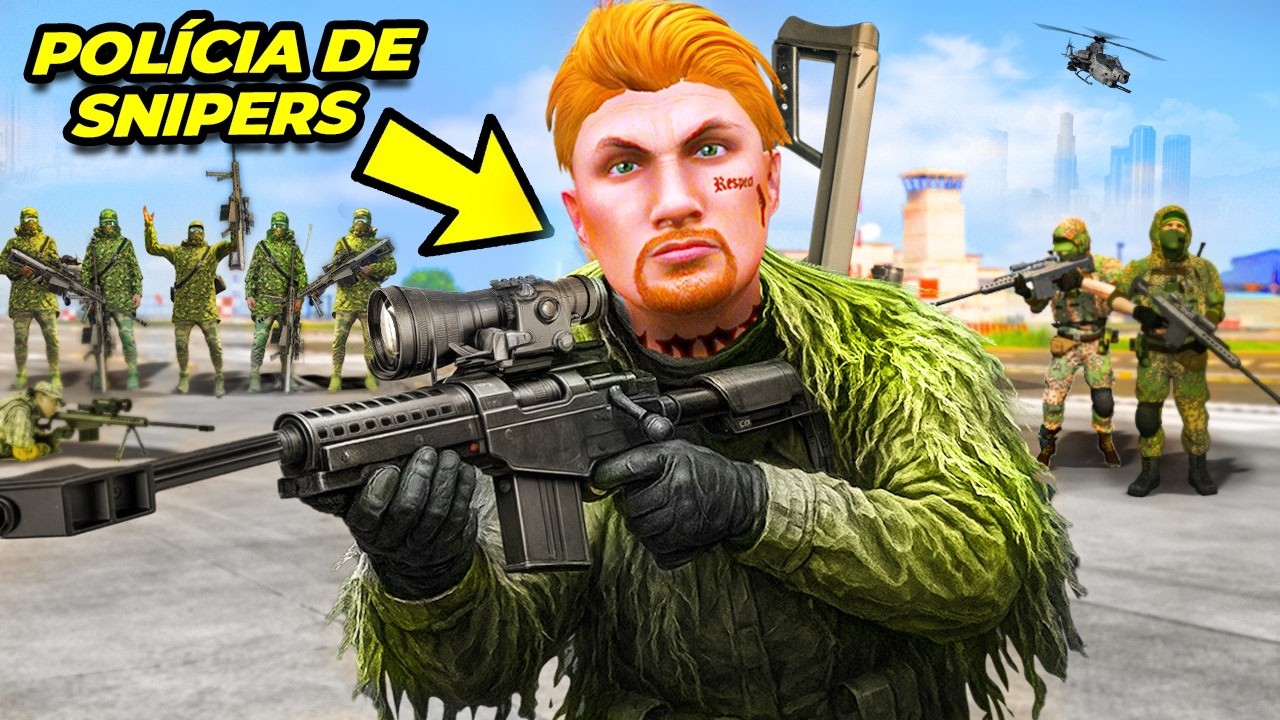 CRIEI MINHA PROPRIA POLICIA DE SNIPERS NO GTA 5 RP!!