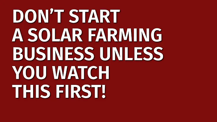 How to Start a Solar Farming Business in 2024 | Free Solar Farming Business Plan Included | Ideas - DayDayNews