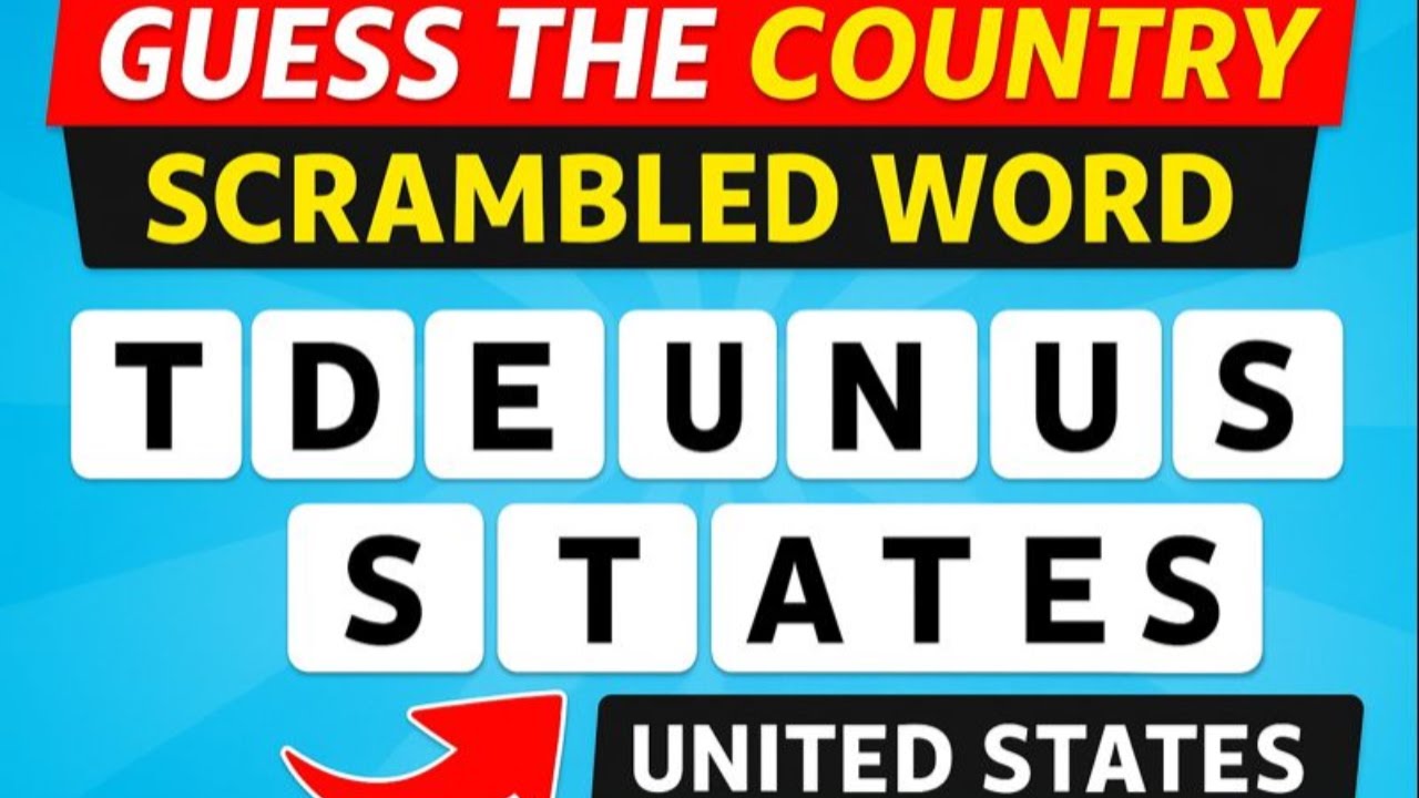 Угадай страну по перепутанным словам 🌍 | Викторина по 20 странам @Ecoquizoffical @QuizBlitz_