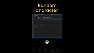 Print Random Characters of a String in Python | #shorts