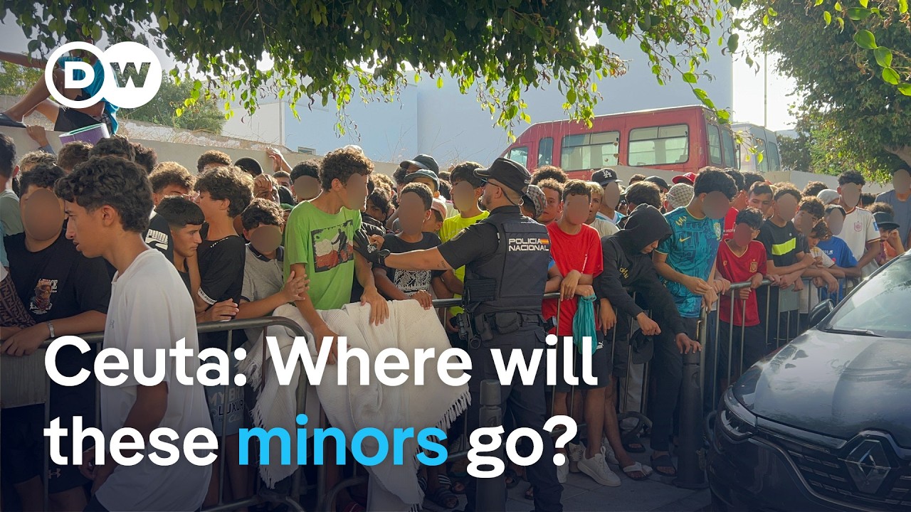 Spain plans to relocate 1,300 migrant children from overcrowded Ceuta | DW News
