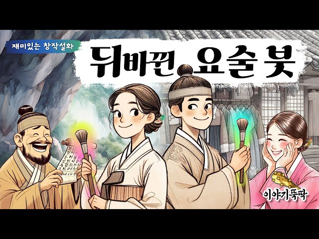 Ep.20 뒤바뀐 요술 붓 (그리는대로 쓰는대로, 꿈이 되고 현실이 되는 파란만장 오누이 이야기) #민담 #설화 #야담 class=