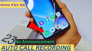 How to enable Auto call Recording in oppo f23 5G  | Oppo f23 5G Enable Auto Call Recording