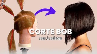 🔴CORTE BOB ► Con 3 Coletas (SI FUNCIONA !)