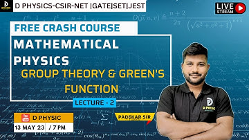 Free Crash Course | MMP | lec - 2 | Group Theory & Green