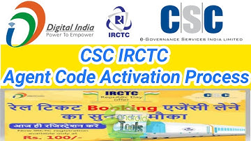 CSC IRCTC Agent id Activation//IRCTC Ticket Booking//Registration कैसे करें CSC से full process 2022