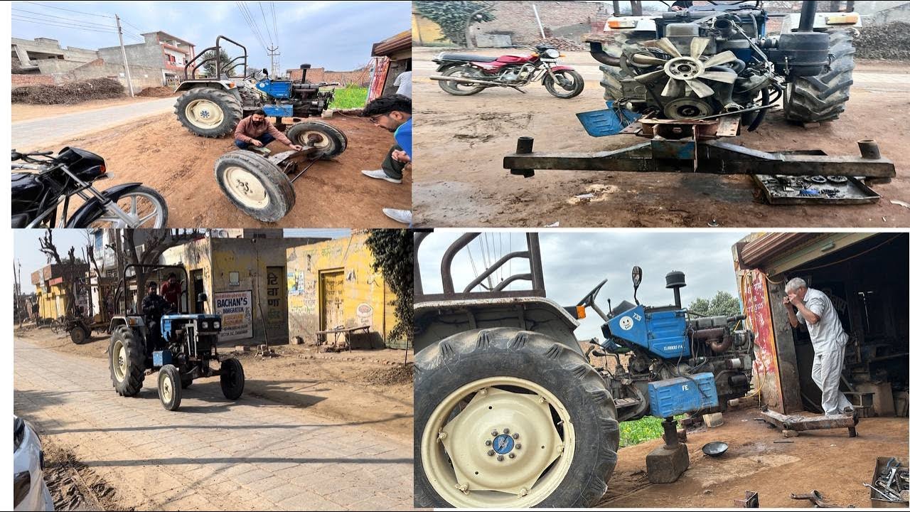 Swaraj 735 ka front axle change kardiya#swaraj855 #tractor #blue55wale