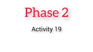Activity 19 (B) 