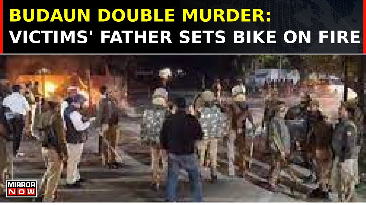 Budaun Double Murder Case: Victims' Father Sets Bike On Fire; 1 Accused Killed In Encounter