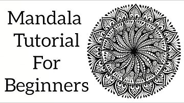 How To Draw A Mandala Art For Beginners Simple And Easy #mandalaart #vanithaarts #mandala #tutorial