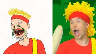 funny D billion yummy fruit and vegetables / drawing meme