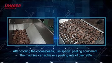 Drum Type Cocoa Powder Production Line/roasting/peeling/grinding/pressing/powder grinding machine