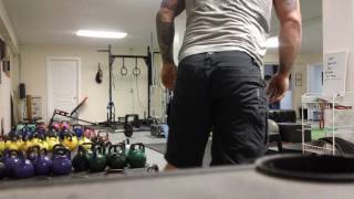 Building Muscle with Heavy Kettlebells : Back and Lat Engagement assist for heavy Kettlebell Squats
