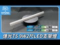 億光 二代 2呎LED 9W 支架燈 T5層板 白/黃光/自然光 1入 product youtube thumbnail