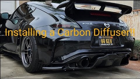 Carbon Fiber Rear Diffuser Install on Nissan 370z