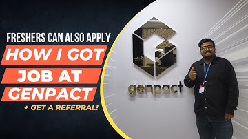 How I Got a Job at Genpact | Genpact Hiring Process | Genpact jobs | Fresher jobs in genpact