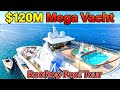 Touring a $120,000,000 MEGA YACHT With Rooftop Pool | Coral Ocean Luxury Tour