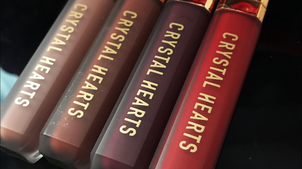 Lip Swatches | Crystal Hearts Cosmetics
