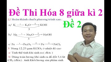 Đề thi Hóa Học 8 giữa kì 2  - đề 2