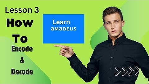 Learn Amadeus GDS : Lesson 3 - Encode & Decode #travel #tourism #airlines #hotels #cruises #courses