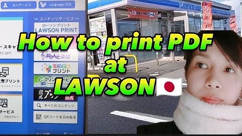 How to Print a PDF File/ LAWSON JAPAN.
