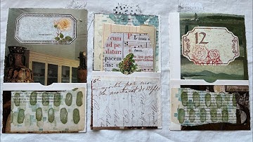 #roxysweeklychallenge 2023 | WEEK 27 | TUTORIAL floating bookpage pockets WITH mark making fabric