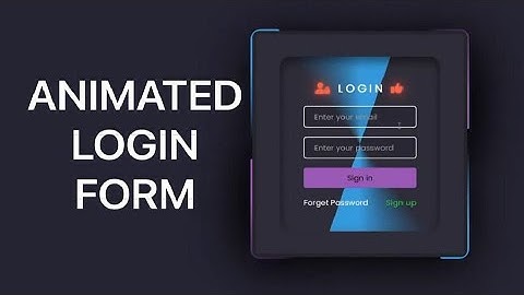 Animated Login Form with Glowing Gradient Border | HTML & CSS Tutorial for Beginners