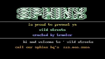 Wild Streets by Sphinx (C64)