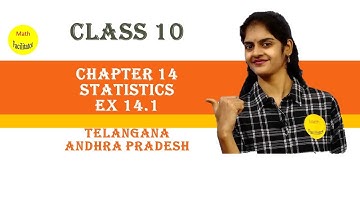Class 10 Chapter14  Statistics Exercise 14.1 part 3| Telangana| Andhra Pradesh