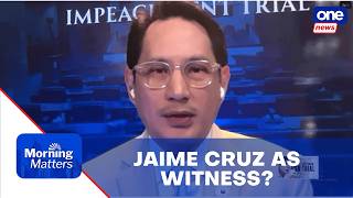 Adiong: Prosecution still studying Jaime T. Cruz as possible witness | Morning Matters