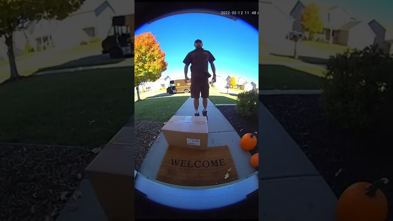 A package has been delivered at your front door